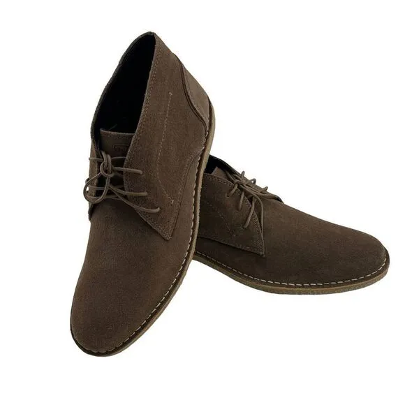 Kenneth Cole Reaction Men Passage Boot Walnut Suede Ankle Shoes US 11 /EU 44.5