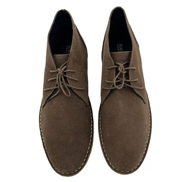 Kenneth Cole Reaction Men Passage Boot Walnut Suede Ankle Shoes US 11 /EU 44.5