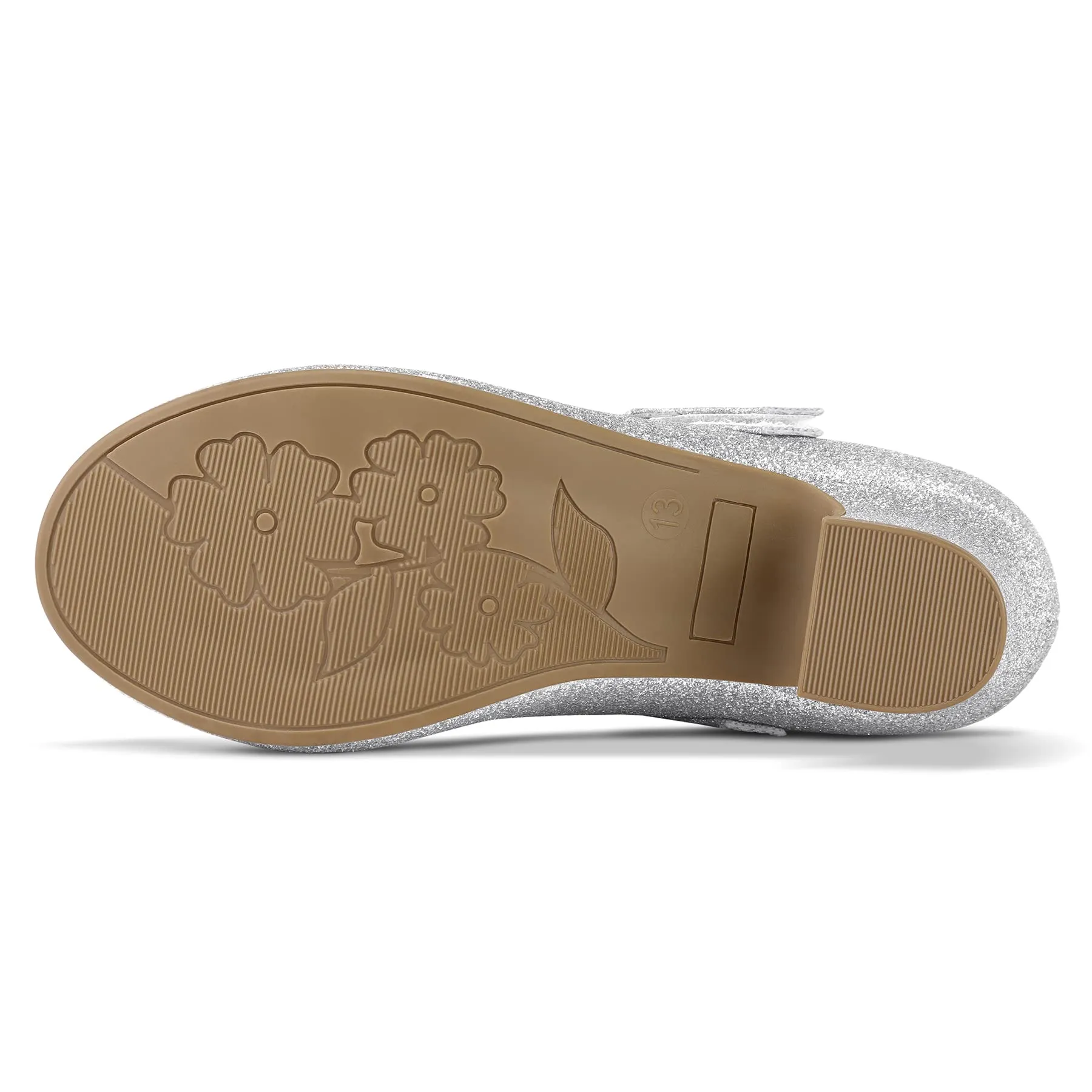 Kids Dress Shoes-Low Heel Rhinestone Lace-Up Mary Janes