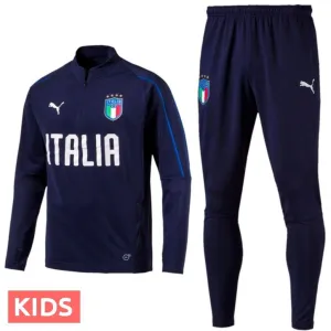 Kids - Italy Navy Technical Training Soccer Tracksuit 2018/19 - Puma