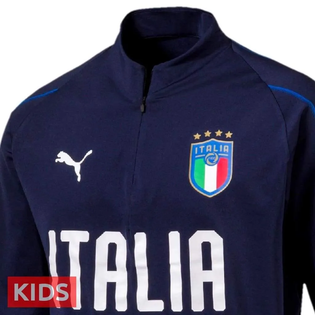 Kids - Italy Navy Technical Training Soccer Tracksuit 2018/19 - Puma