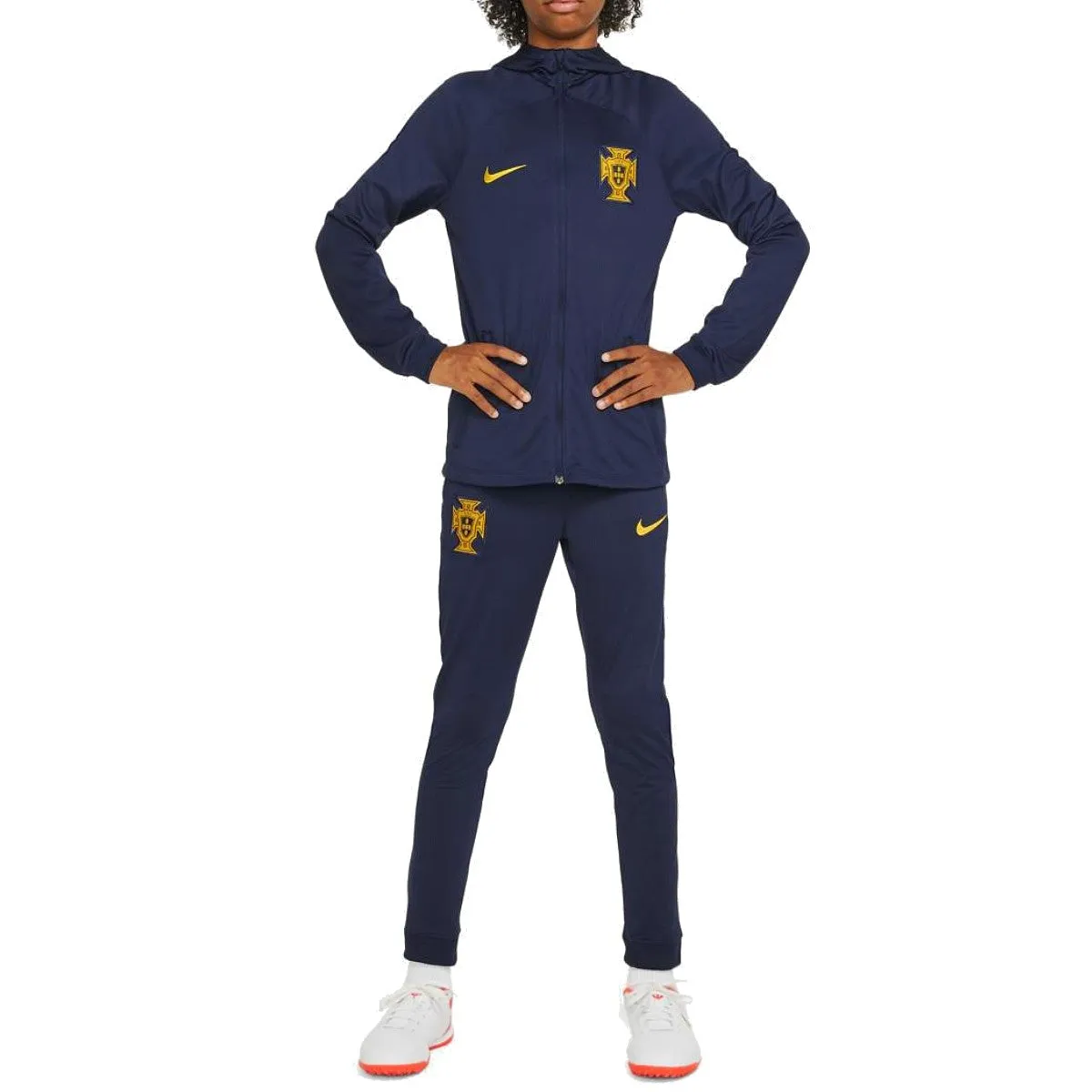 Kids - Portugal hooded training presentation tracksuit 2022/23 - Nike