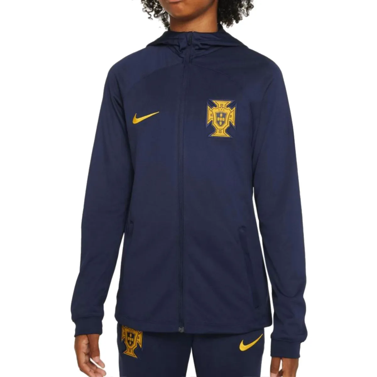 Kids - Portugal hooded training presentation tracksuit 2022/23 - Nike