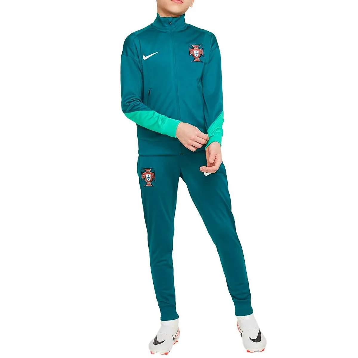 Kids - Portugal training presentation soccer tracksuit 2024/25 - Nike