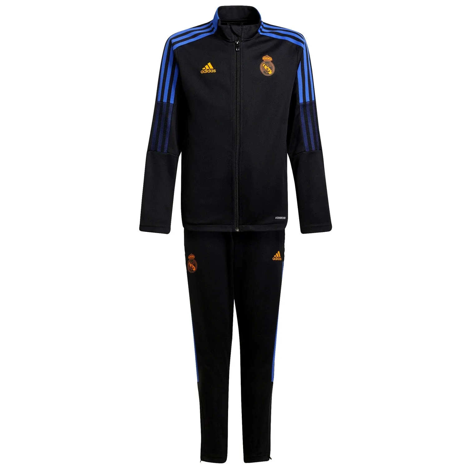 Kids - Real Madrid training presentation tracksuit 2021/22 - Adidas