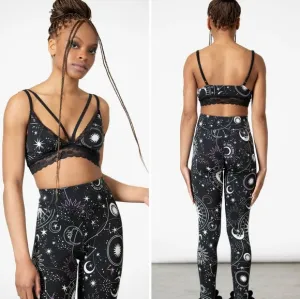 Killstar Eclipse Lace Bralette Size XL Black Lace Celestial NWT KSRA006005XL