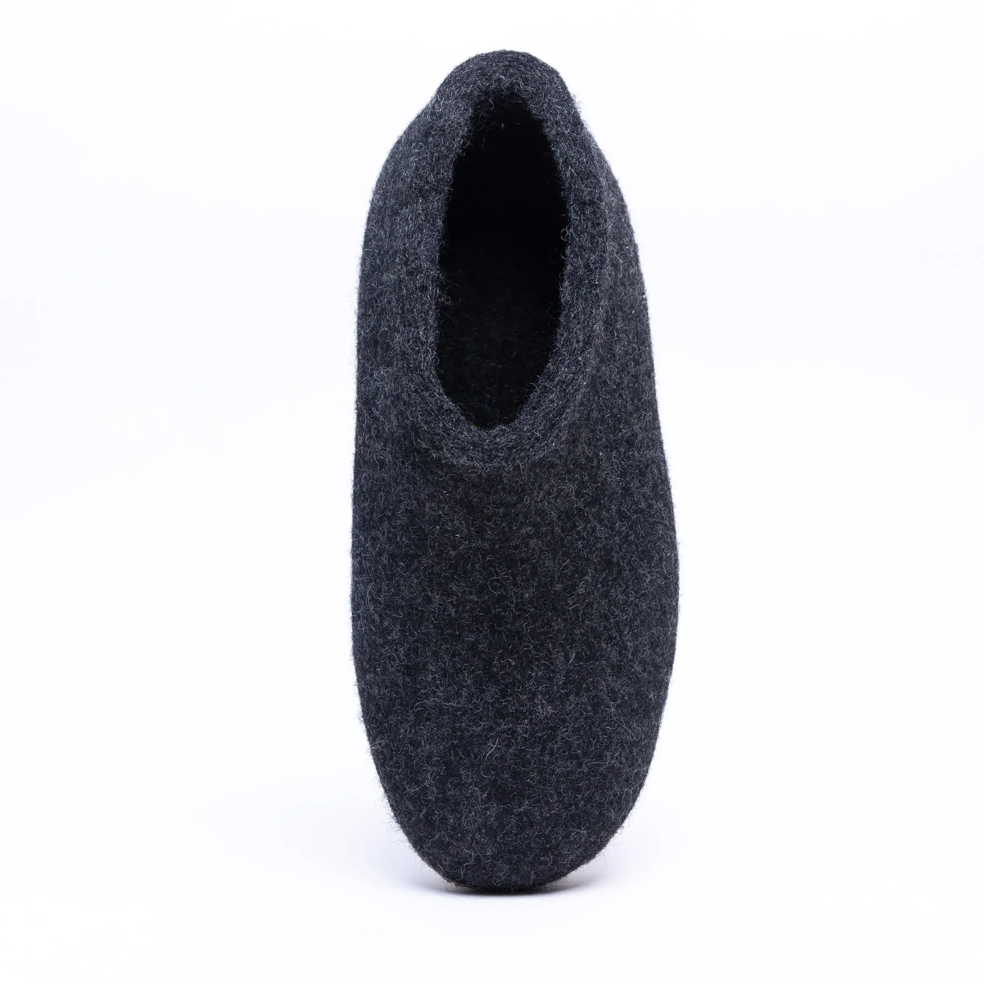 KUUMA - Graphite Wool Ankle Boots Unisex, Hand-Felted Indoor Comfort