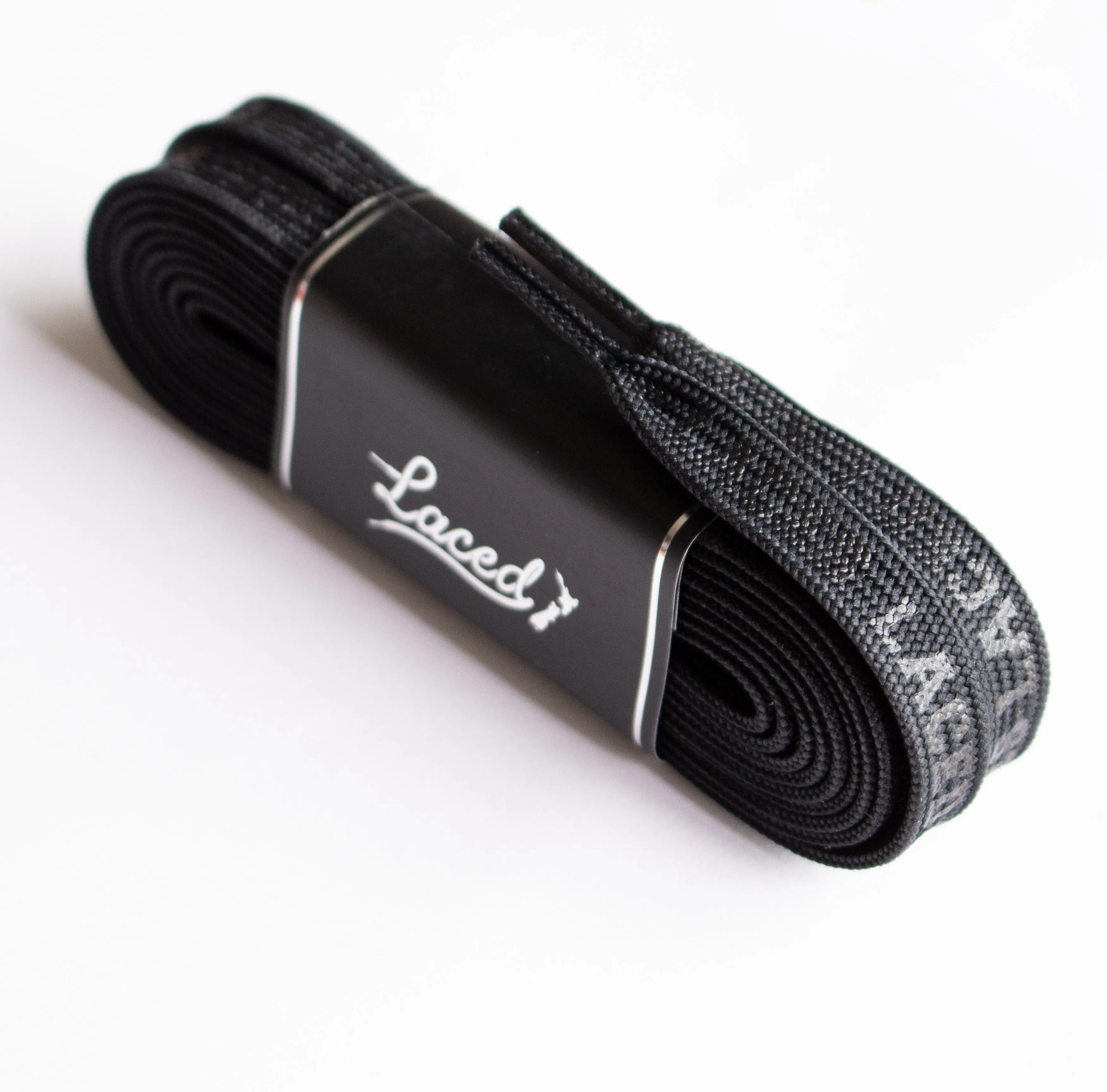 LACED APPAREL - WAXED LACES - STEALTH BLACK