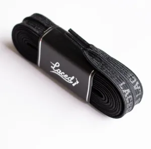 LACED APPAREL - WAXED LACES - STEALTH BLACK