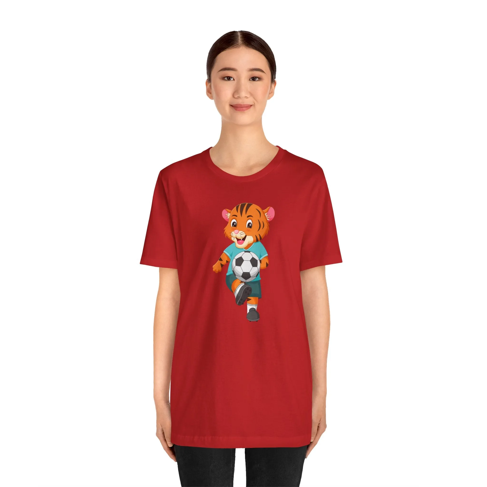 Leopard Soccer Unisex Tee - Express Delivery Available