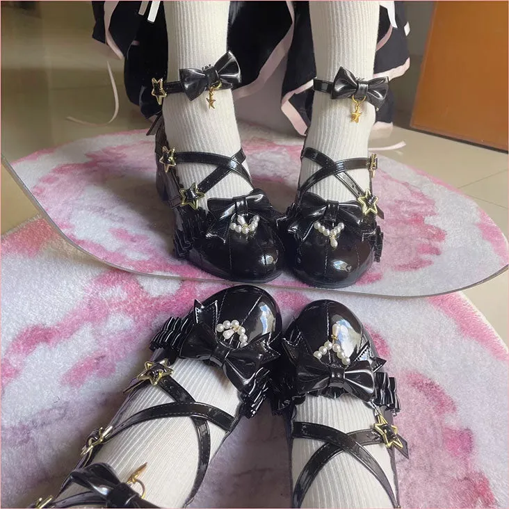 Lolita Star Bow Shoes