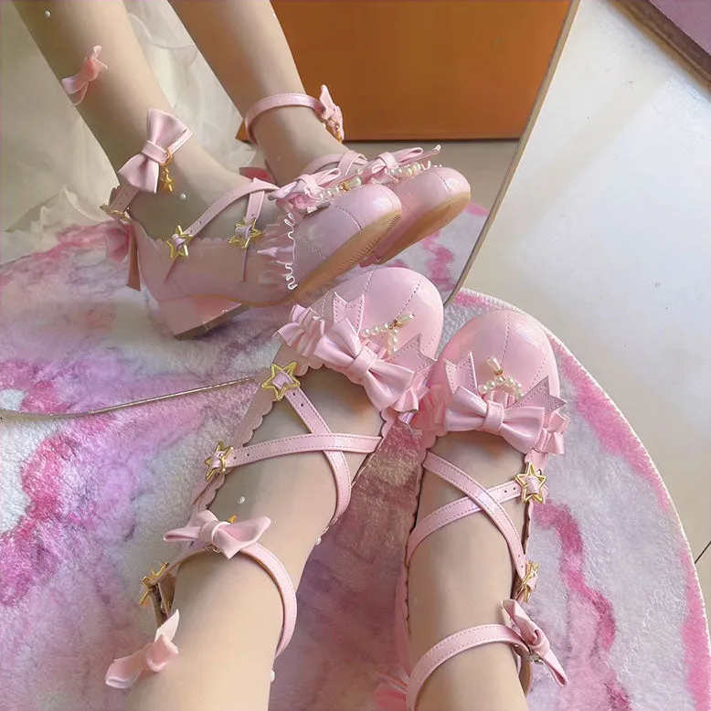 Lolita Star Bow Shoes
