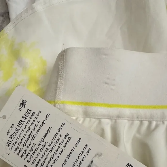 Lululemon NWT Court Rival High-Rise Tennis Skirt Size 8
