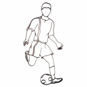 Male Soccer Player Wall Decor