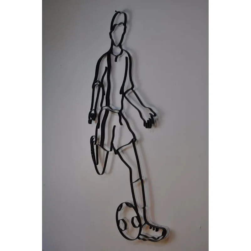 Male Soccer Player Wall Decor