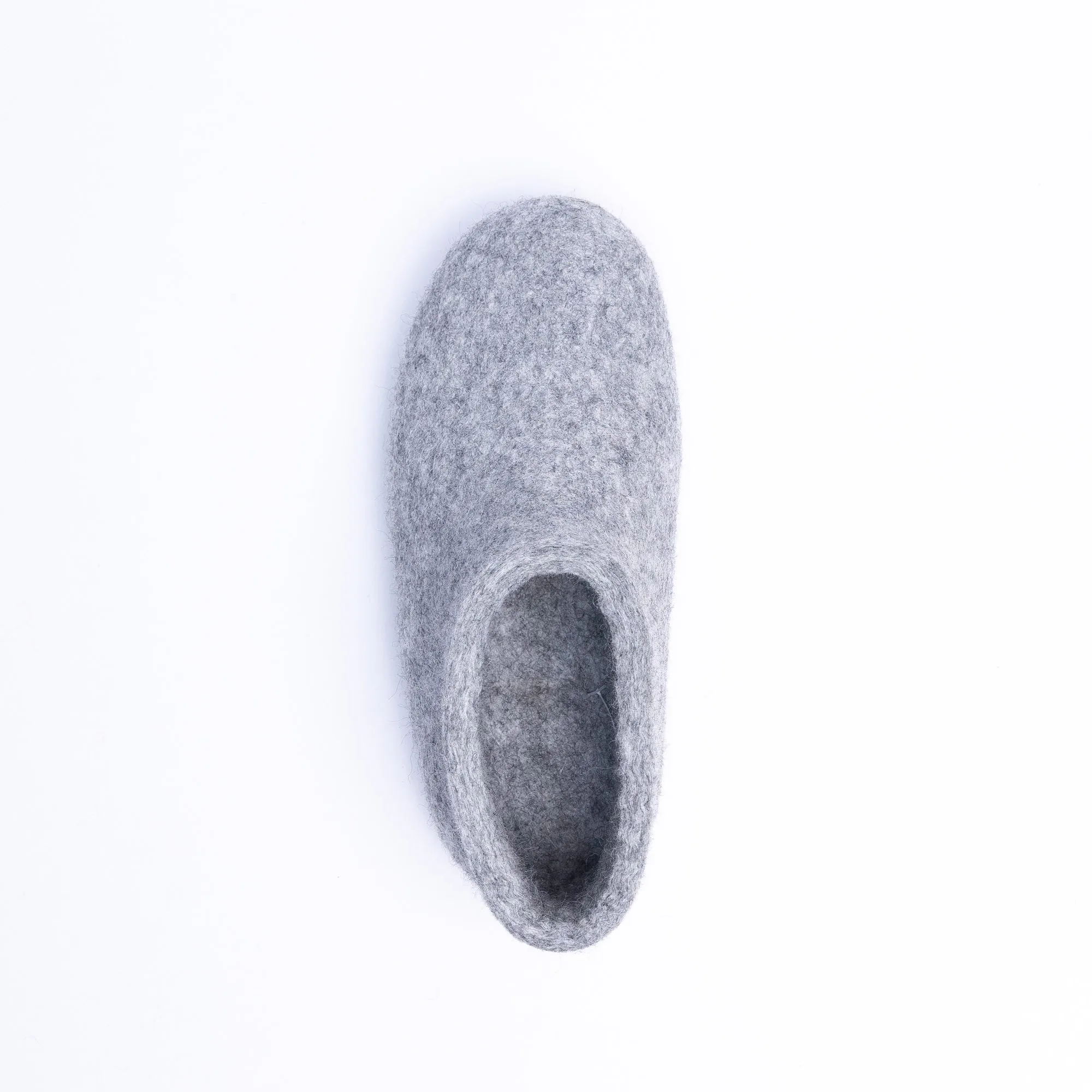 Marbled Light Grey Wool Felt Ankle Boot for Men & Women