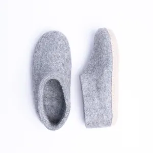 Marbled Light Grey Wool Felt Ankle Boot for Men & Women