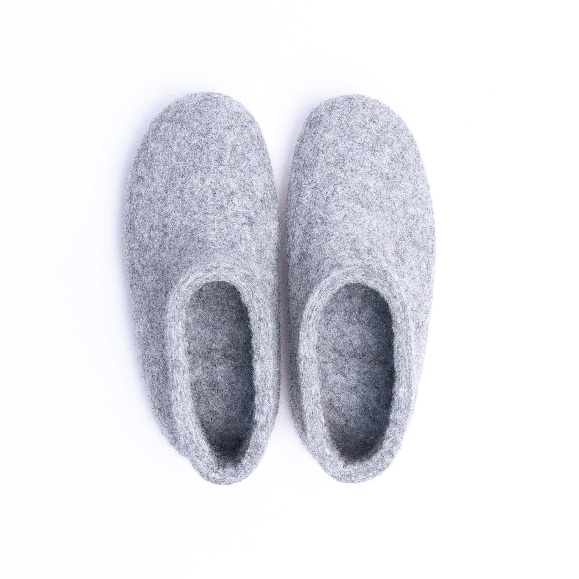 Marbled Light Grey Wool Felt Ankle Boot for Men & Women