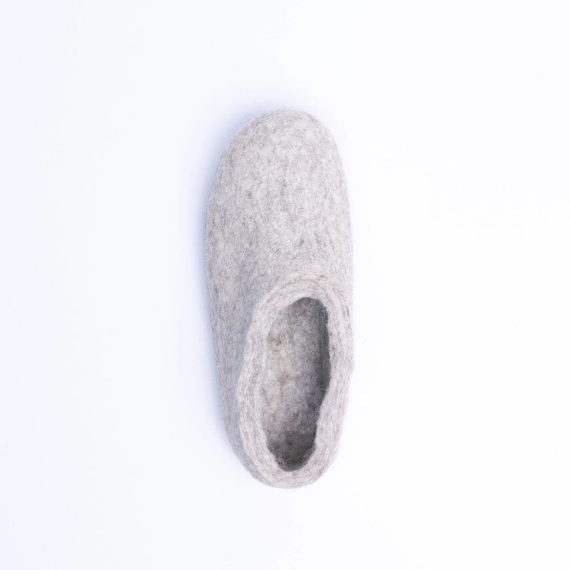 Marbled Tan Wool Felt Ankle Boot for Men & Women
