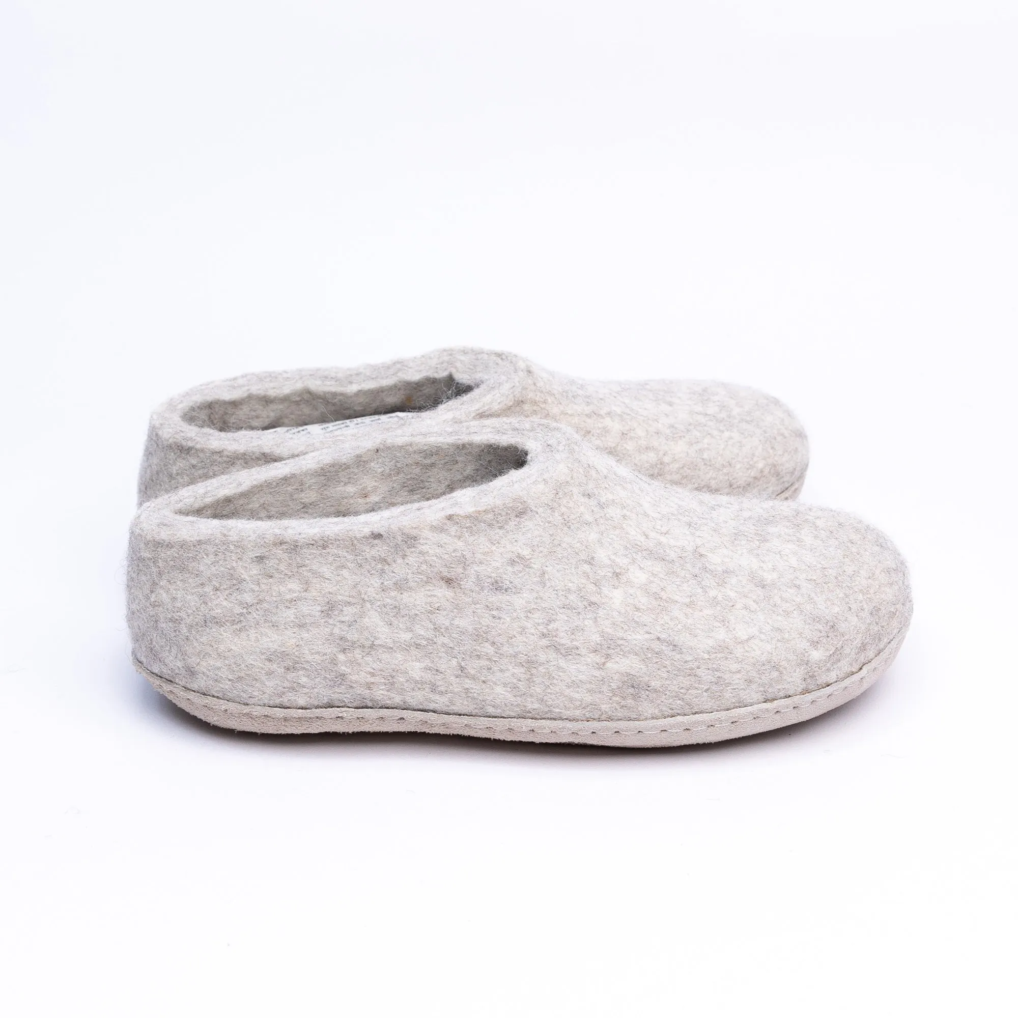 Marbled Tan Wool Felt Ankle Boot for Men & Women