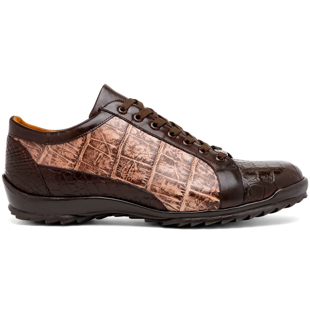 Marco Di Milano Cairo in Brown / Orix Alligator Sneakers