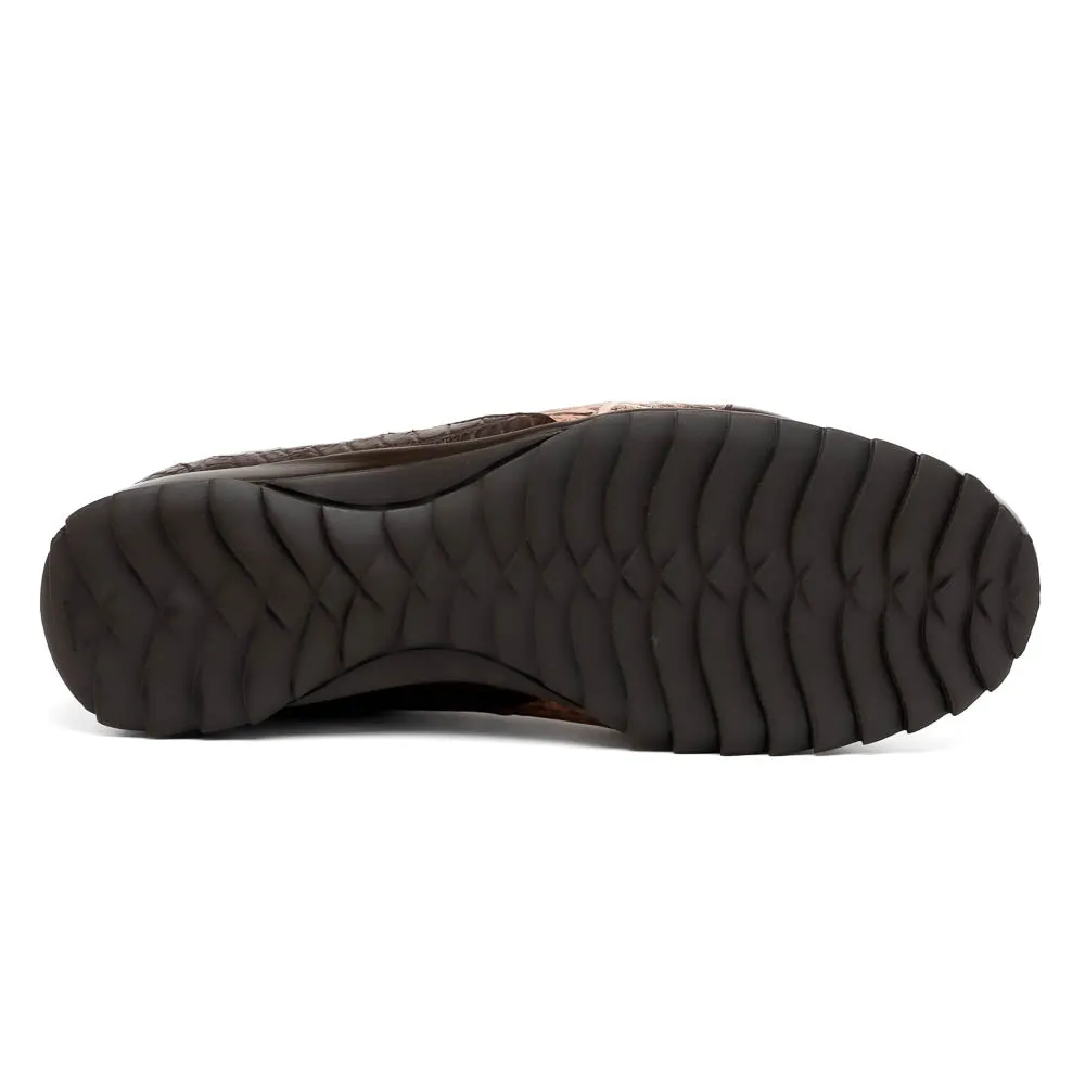 Marco Di Milano Cairo in Brown / Orix Alligator Sneakers