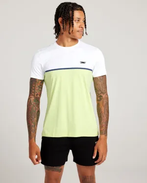 Men's Ace V3 Split Tee - White / Lime