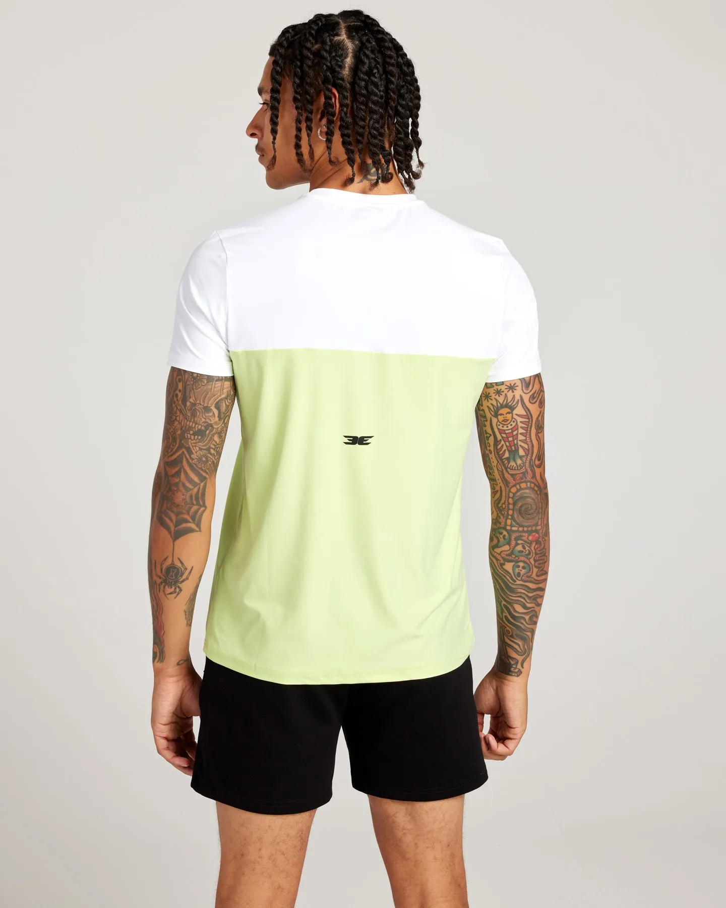 Men's Ace V3 Split Tee - White / Lime