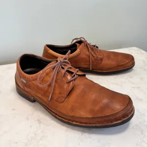 Men's Pikolinos Oviedo Calfskin Leather Lace Up Derby Shoes Size 13 US 47 Tan