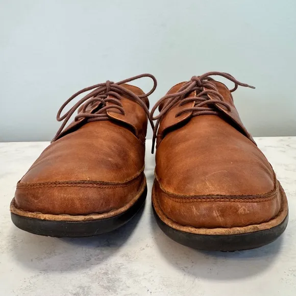 Men's Pikolinos Oviedo Calfskin Leather Lace Up Derby Shoes Size 13 US 47 Tan