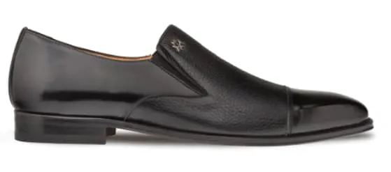 Milani Calfskin/deerskin Black By Mezlan Made In Spain Brand