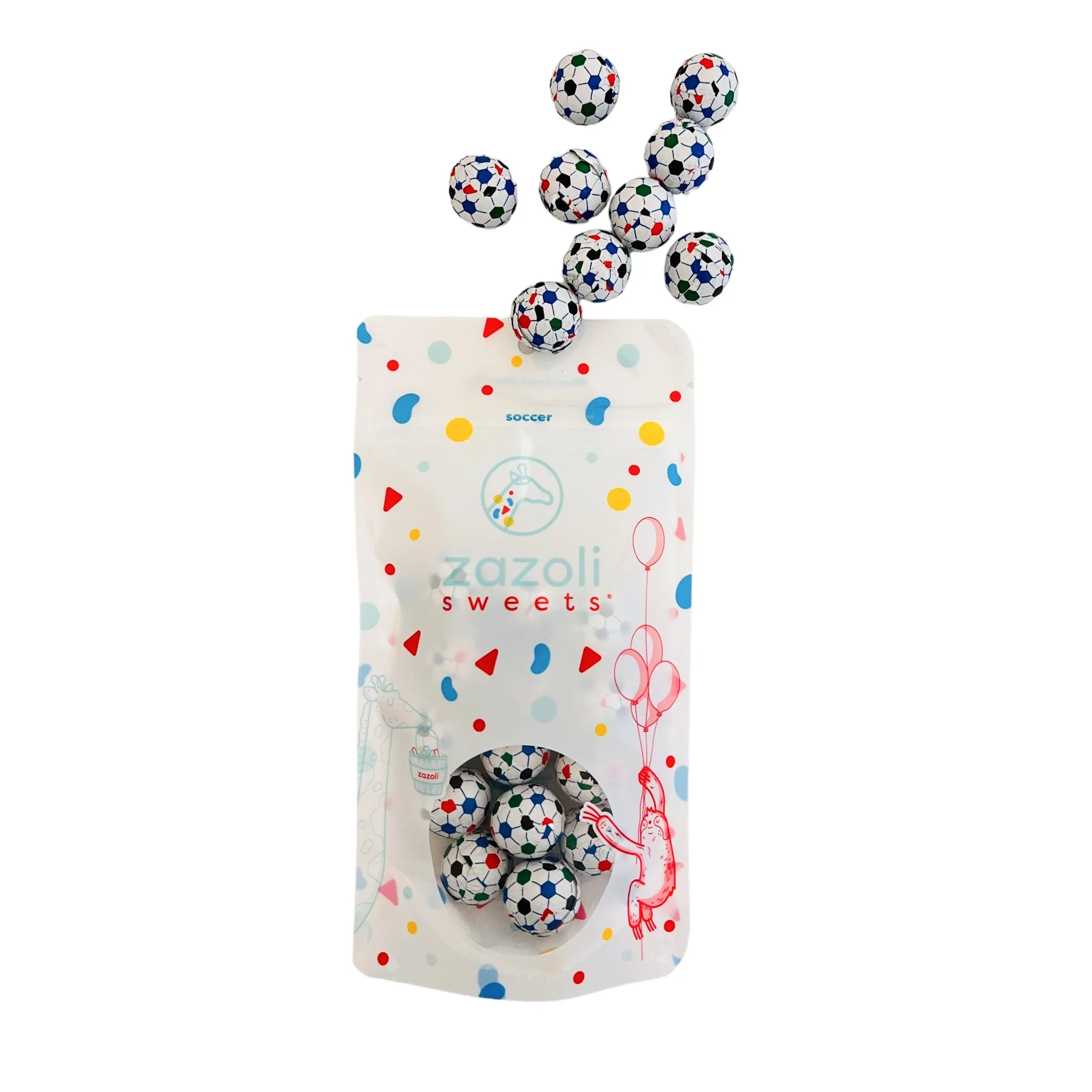 Milk Chocolate Foiled Soccer Balls