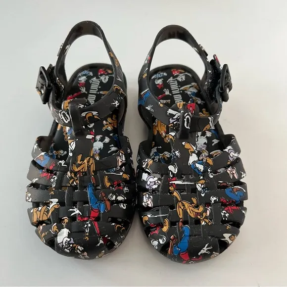 Mini Melissa Toddler Disney Mickey &amp; Friends T-Strap Sandal size 7