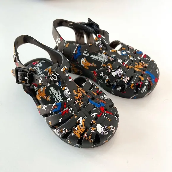 Mini Melissa Toddler Disney Mickey &amp; Friends T-Strap Sandal size 7