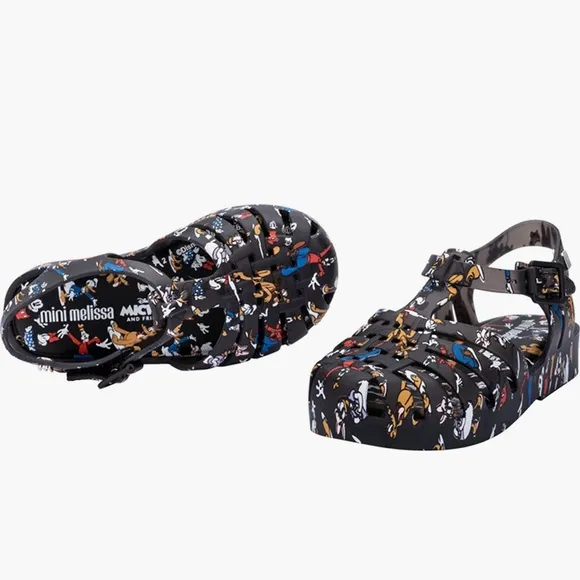 Mini Melissa Toddler Disney Mickey &amp; Friends T-Strap Sandal size 7