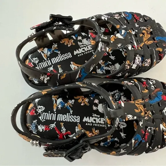 Mini Melissa Toddler Disney Mickey &amp; Friends T-Strap Sandal size 7