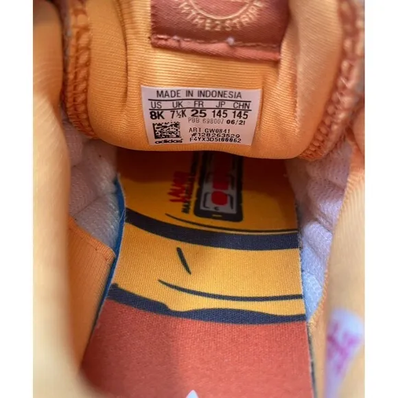 monsters inc adidas pixar toddler shoes size 8c george sanderson code 2319