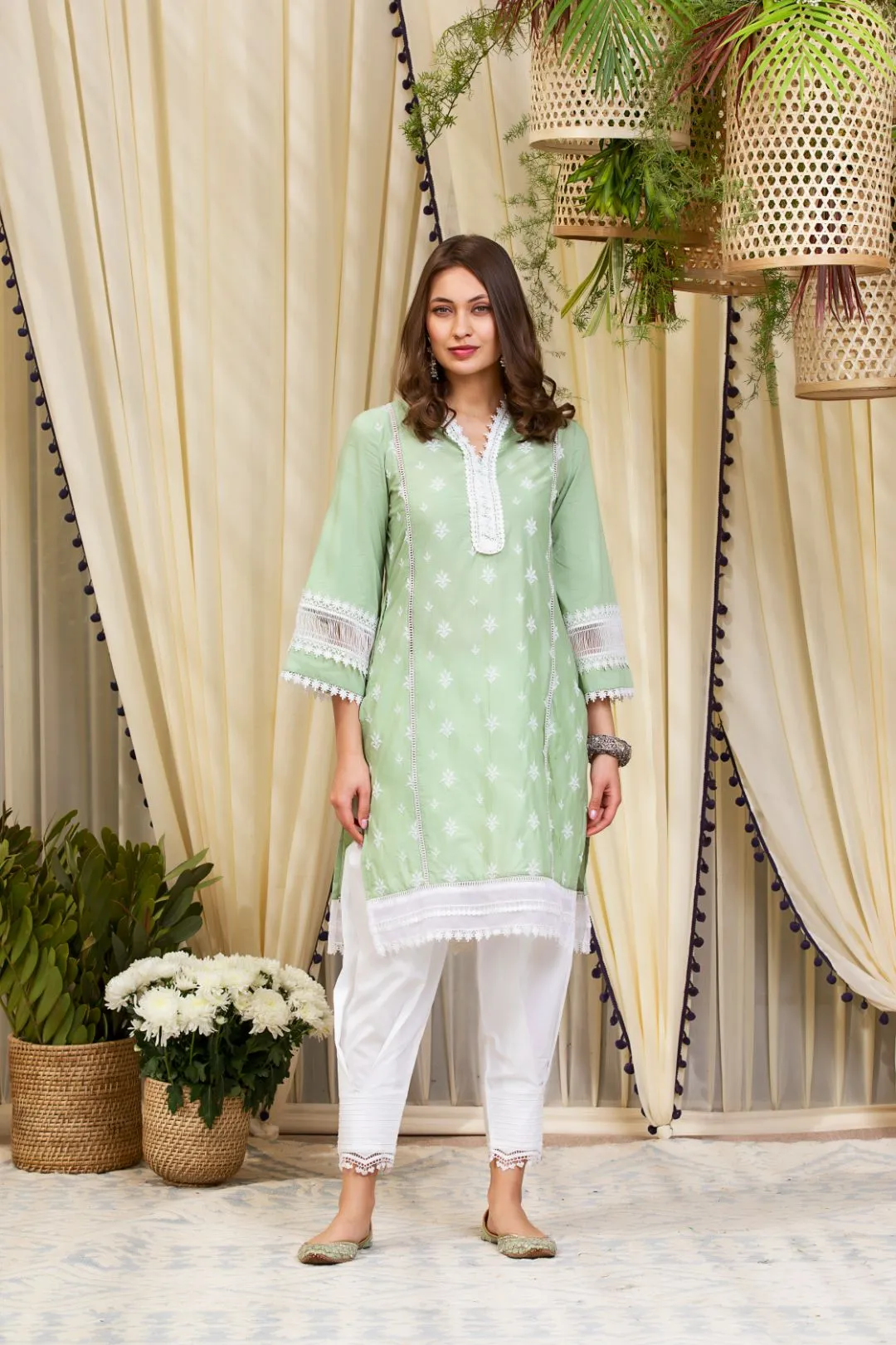 Mulmul Cotton Sandra Kurta