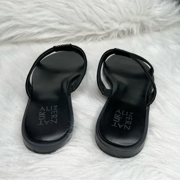 Naturalizer Farica Slide Sandals Embellished Black Size 9M