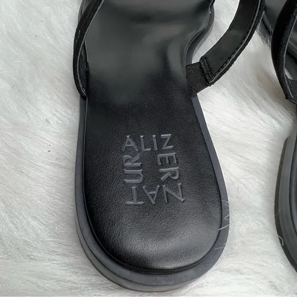 Naturalizer Farica Slide Sandals Embellished Black Size 9M