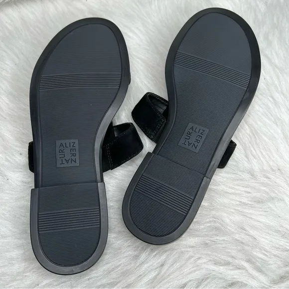 Naturalizer Farica Slide Sandals Embellished Black Size 9M