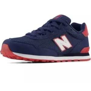 New Balance 515 V1‎ Lace-up Suede Sneaker Navy/True Red, 6 Big Kid / 7.5 Women's