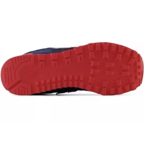 New Balance 515 V1‎ Lace-up Suede Sneaker Navy/True Red, 6 Big Kid / 7.5 Women's