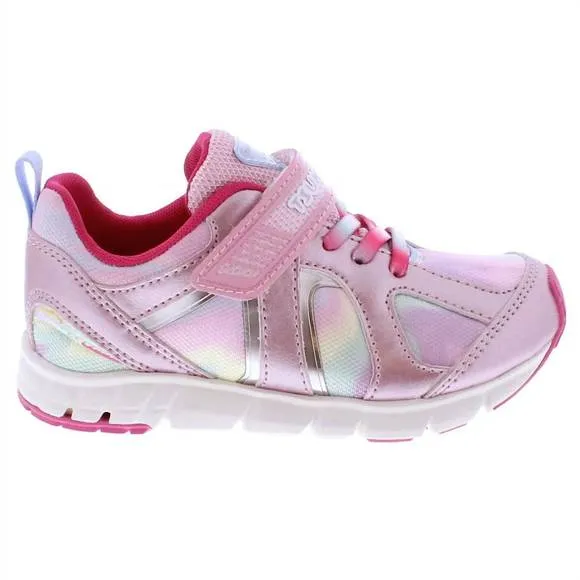 NEW TSUKIHOSHI girl's rainbow sneakers in rose/pink