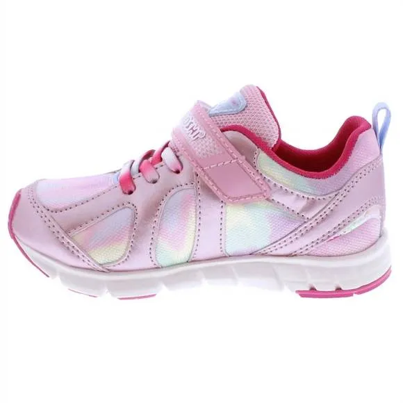NEW TSUKIHOSHI girl's rainbow sneakers in rose/pink