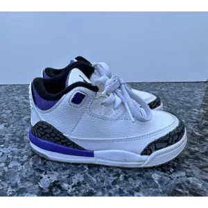 Nike Air Jordan 3 Retro TD 'Dark Iris' 2022 DM0968-105 Toddler Size 8C