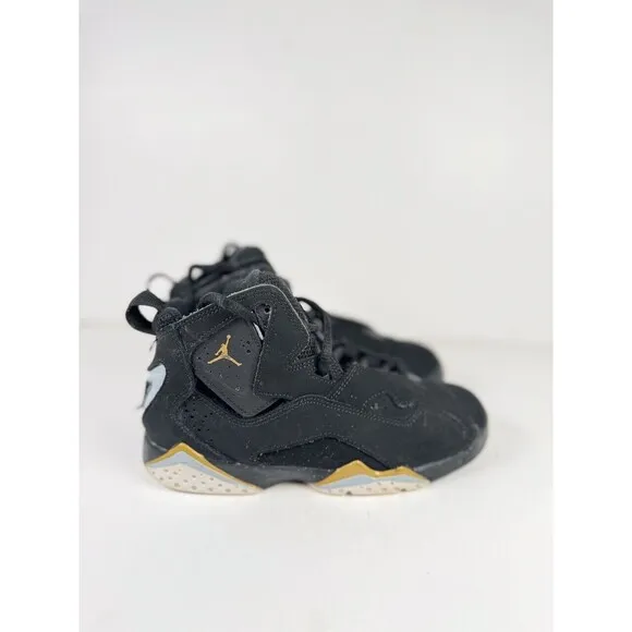 Nike Air Jordan True Flight Kids Shoes Black Athletic Sneakers US 1Y 343796-070