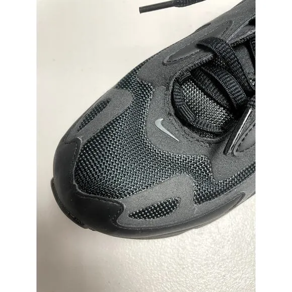 NIKE AT5627-001 Air Max 200 (GS) Triple All Black Running Shoes Unisex Kid's 5Y