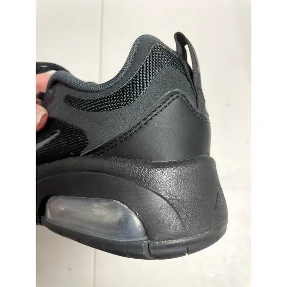 NIKE AT5627-001 Air Max 200 (GS) Triple All Black Running Shoes Unisex Kid's 5Y