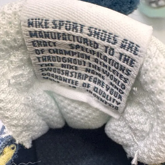 Nike Kids Shoes - Navy and Neon
